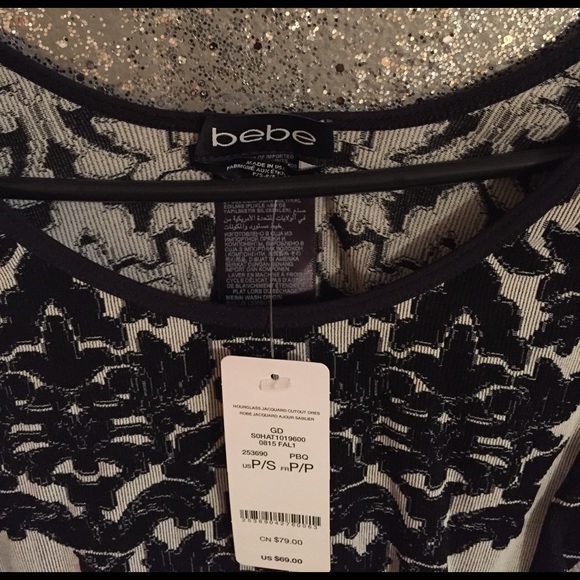 Bebe hourglass jacquard cut out dress - Picture 5 of 6