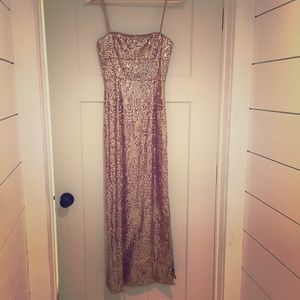 Stunning Amber gold evening gown by BCBG