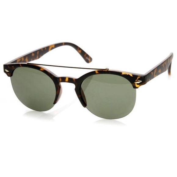 Tortoise half frame sunglasses - Picture 2 of 4