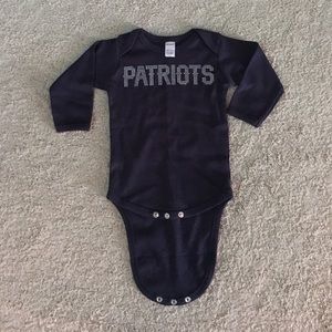 Rhinestone patriots onesie - SUPERBOWL