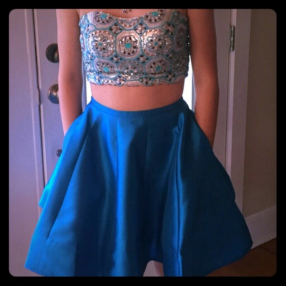 Rachel Allan 2 piece Homecoming dress - Picture 1 of 4