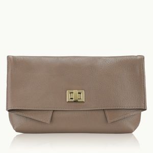 GiGi New York Bags - GiGi New York Claire Clutch in Taupe GiGi New York Bags - GiGi New York Claire Clutch in Taupe