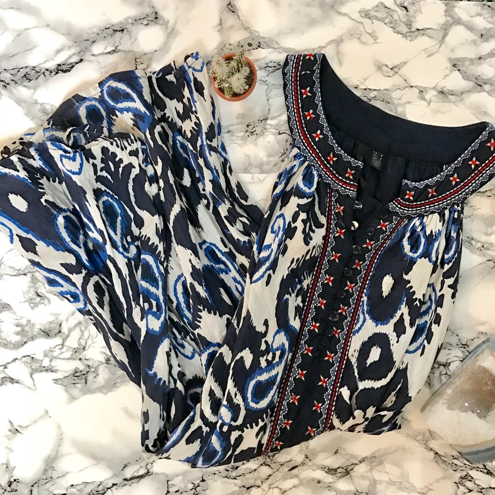 Mango Batik Print Halter Dress