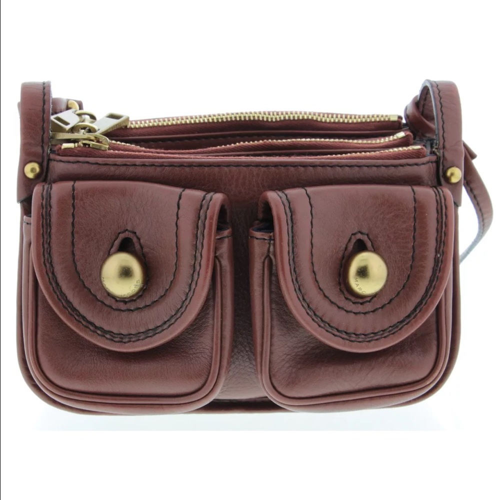 Marc Jacobs copper leather crossbody handbag