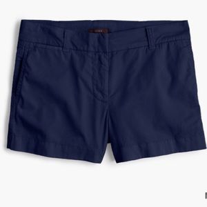 J Crew 3" Navy Chino Shorts size 6