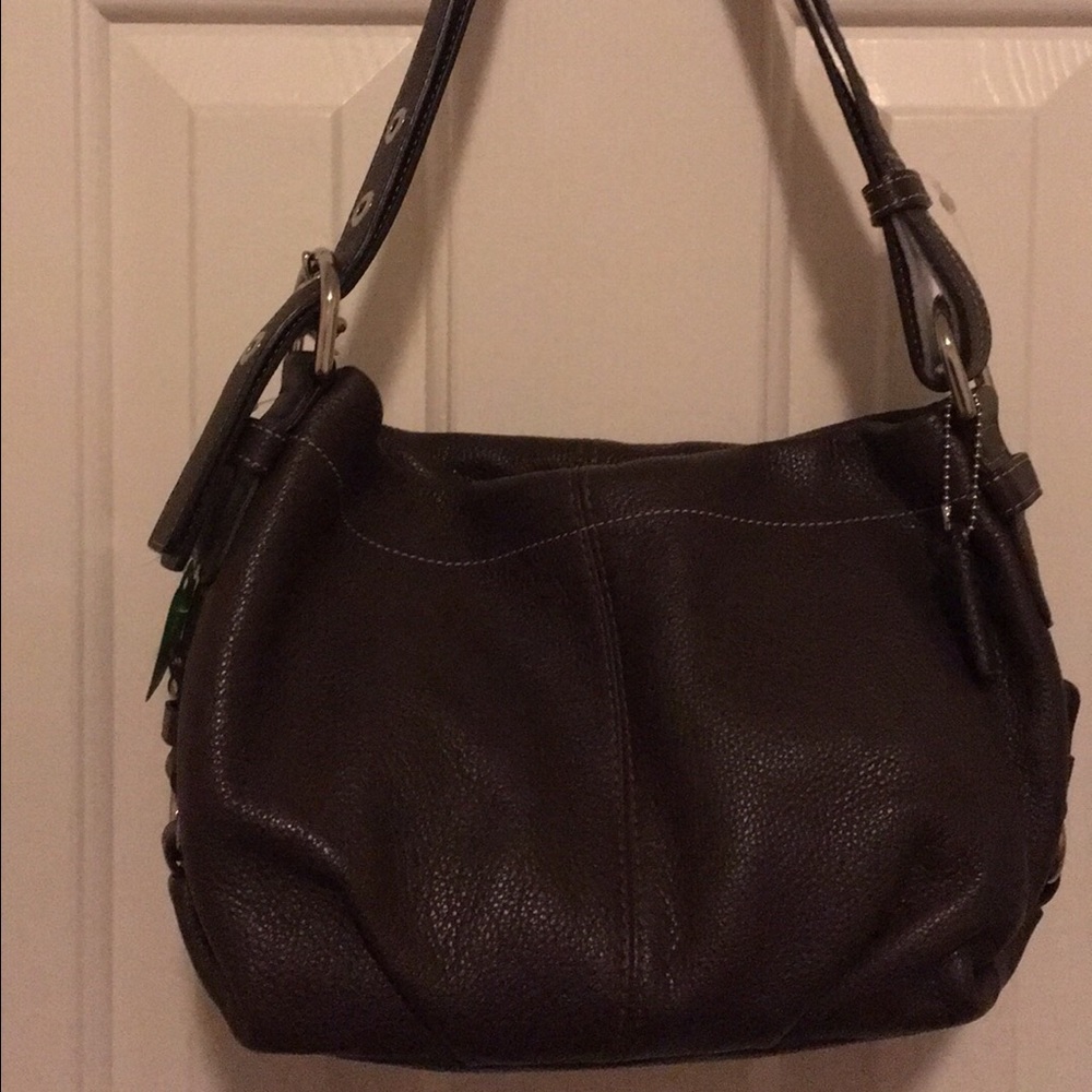 New Coach brown leather purse