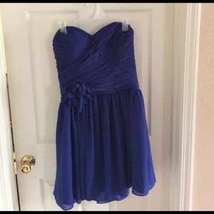 Navy Blue strapless dress