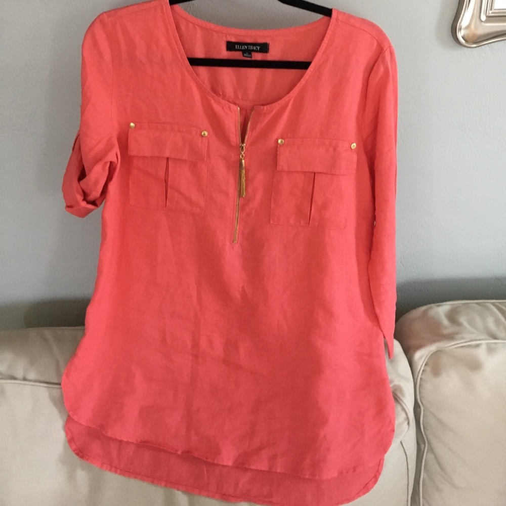 Ellen Tracy linen tunic-washable!
