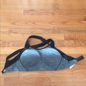 Grey and Black Victoria Secret Sports Bra