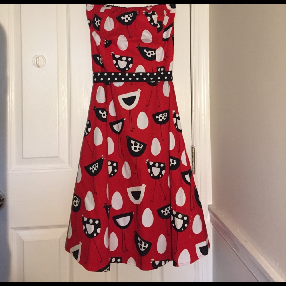 Strapless Rockabilly Red!