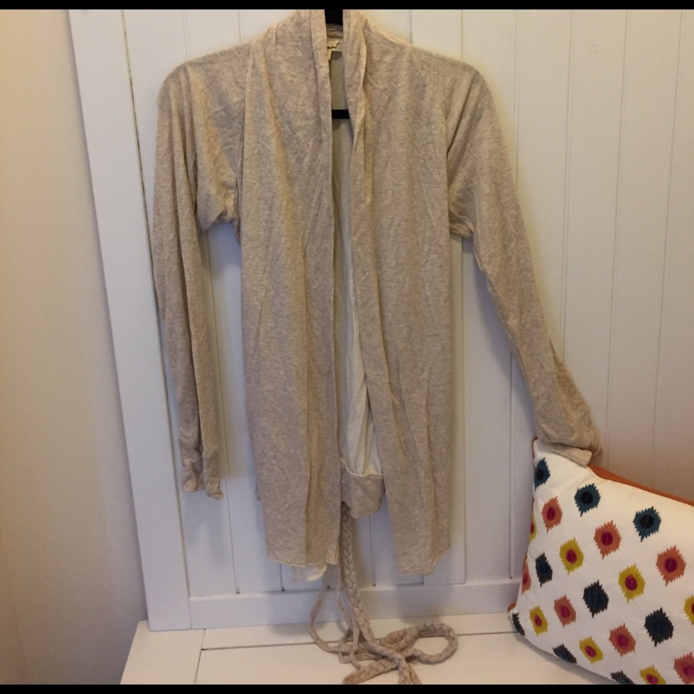 Testament wrap cardigan
