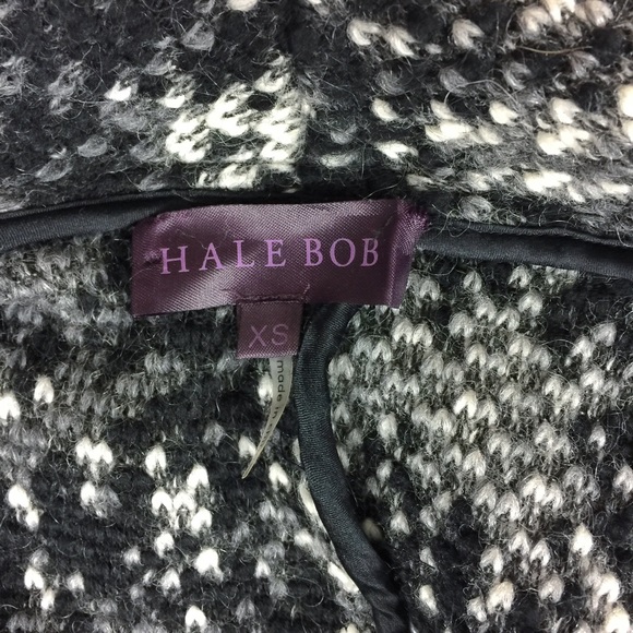 SOLD ❤️ hale bob // rabbit fur trimmed wrap coat - Picture 7 of 8