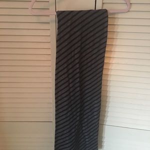 Striped maternity maxi skirt