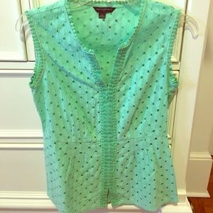 Women's dressy tank in a gorgeous lime green