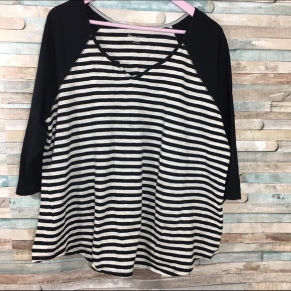 Lane Bryant Tops - Lane Bryant B&W top