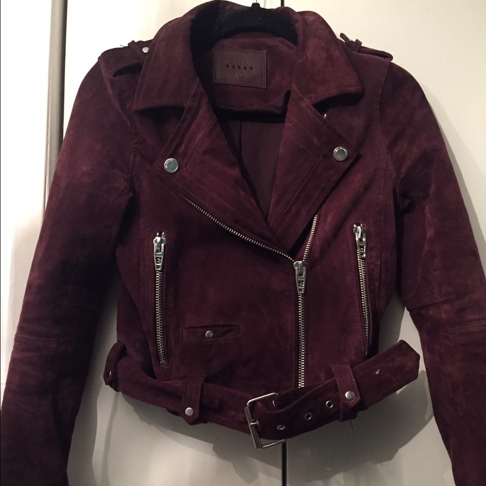 Blank NYC real suede jacket.