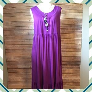 Beautiful Deep Purple Maxi-Dress