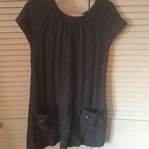 Grey maternity sweater dress