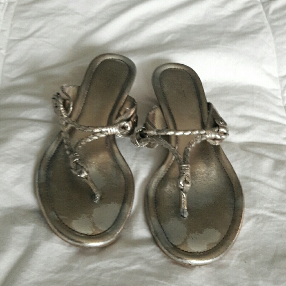 Silver sandals