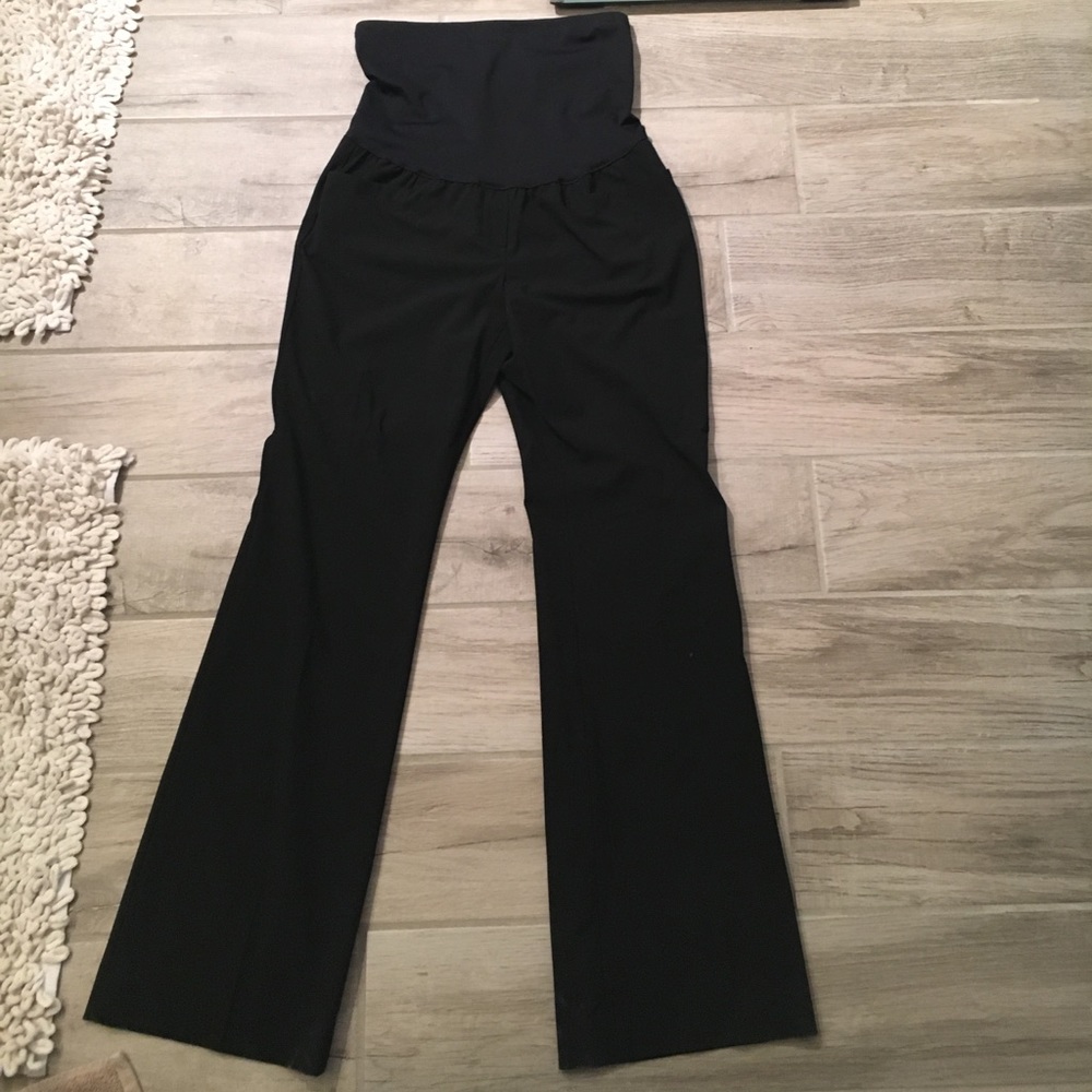 Gap full panel maternity boot cut work pants