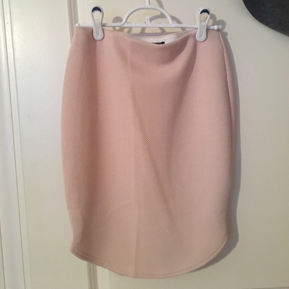 Blush mini skirt