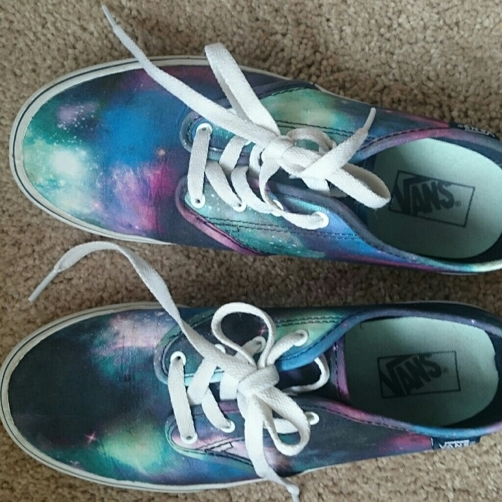 Girls Galaxy Vans Size 5
