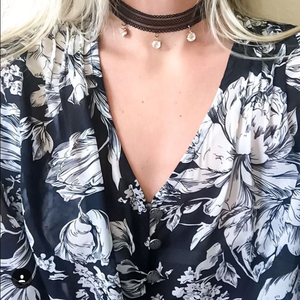 MinkPink Floral Crop Top