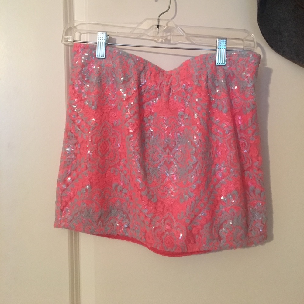 Sequined mini skirt