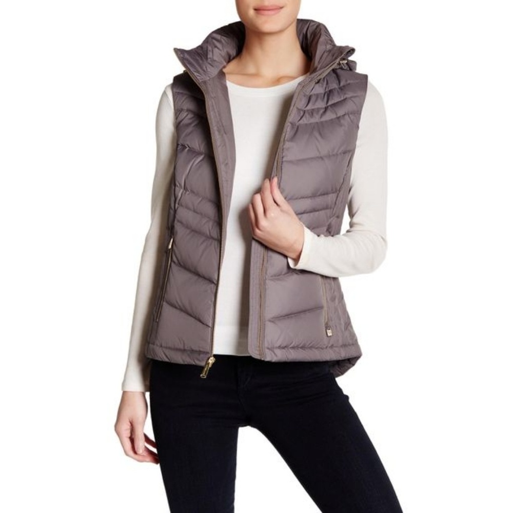Michael kors Quilted jacket - removable hood New