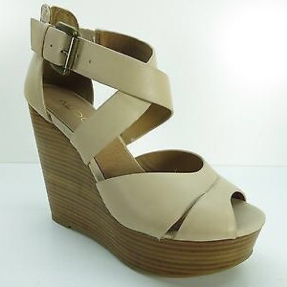 NEW- ALDO Leather Wedges