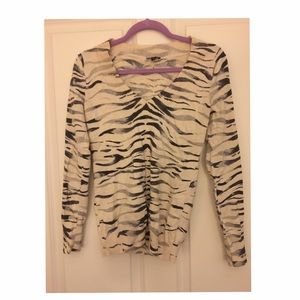 Animal print sweater