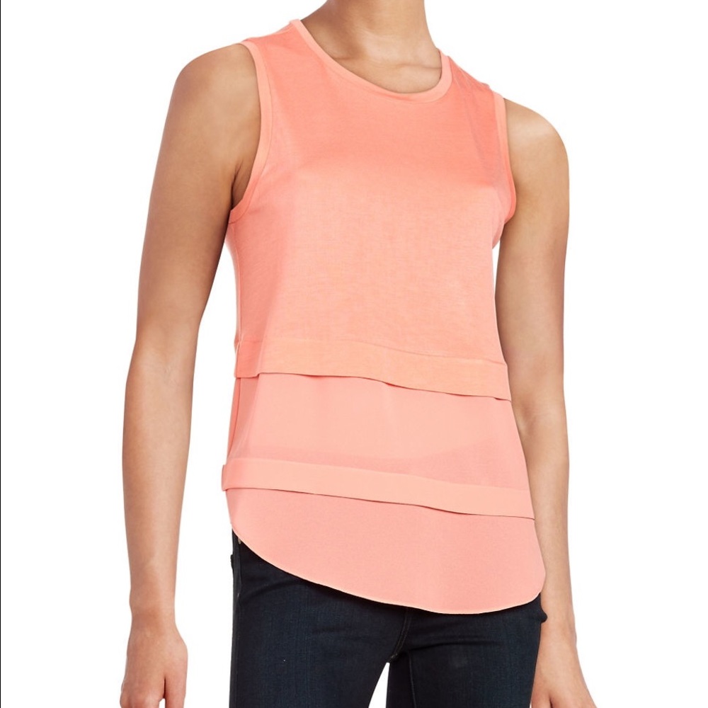 NWT Michael Kors Mixed Media Sleeveless Top