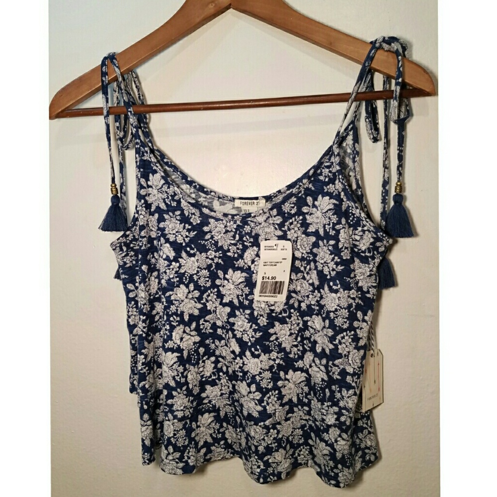 Navy knit top