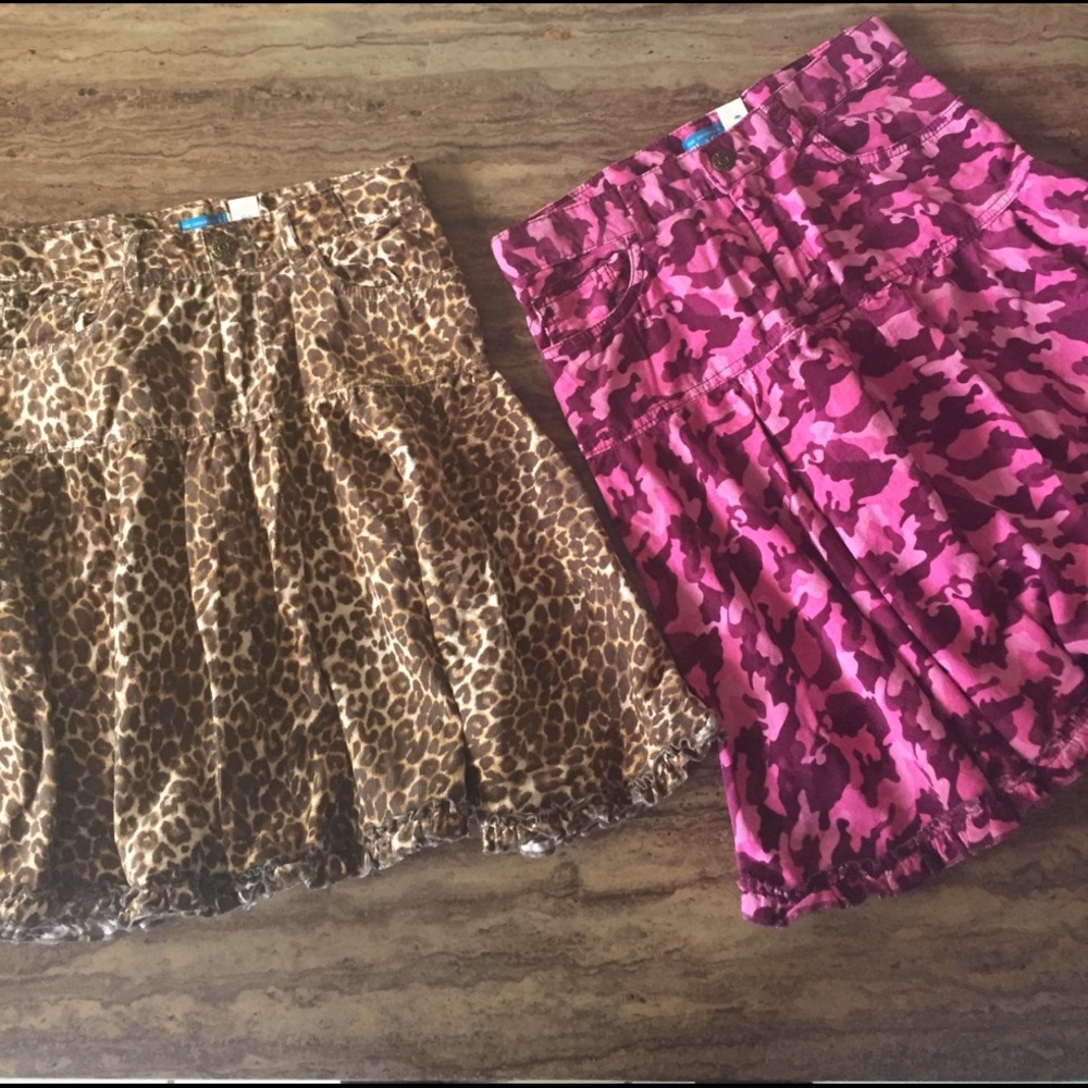 THE CHILDRENS PLACE COWGIRL SKIRTS 10 & 12 2 piece