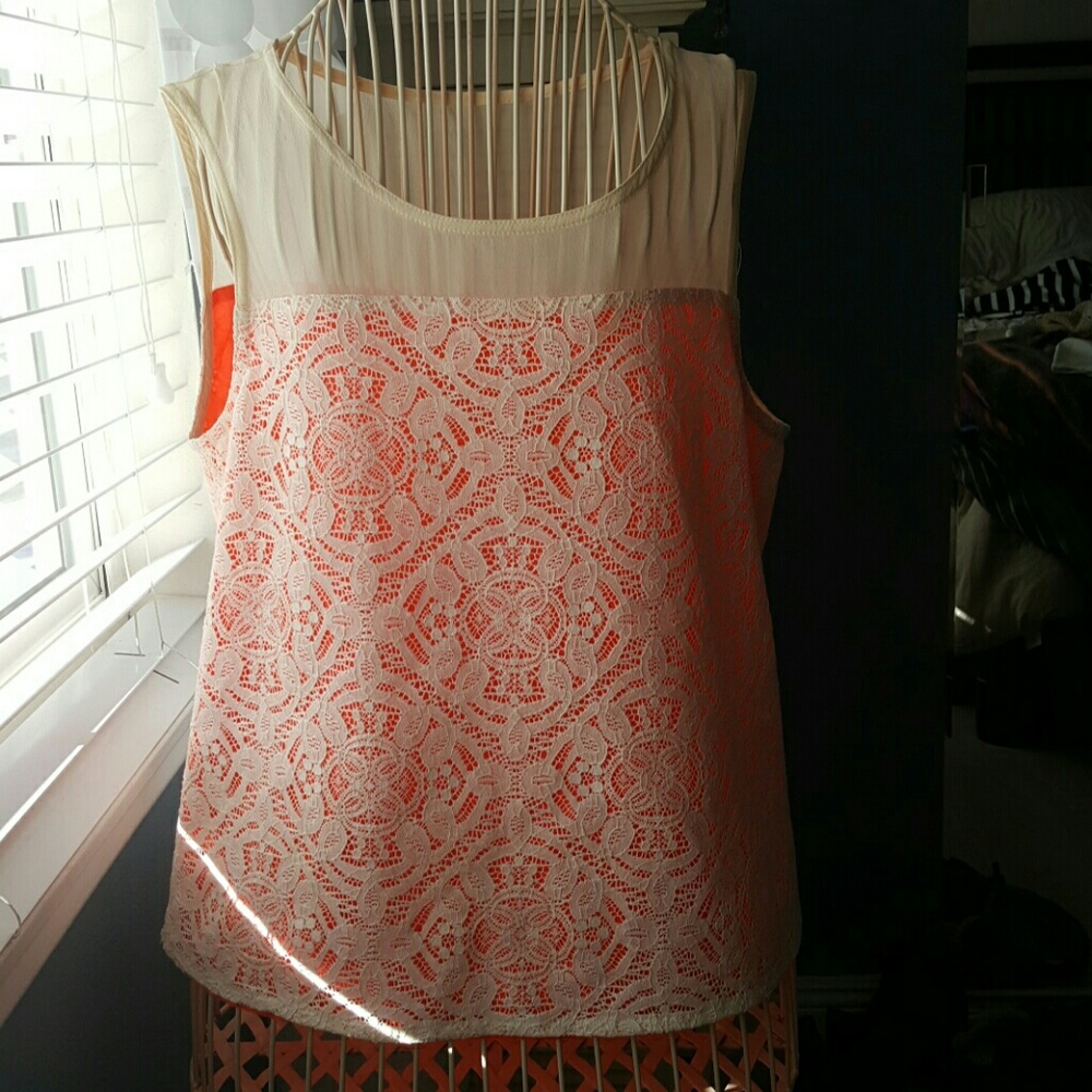 So unique..silk with cool lace overlay