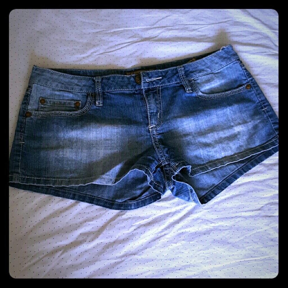 Denim shorts
