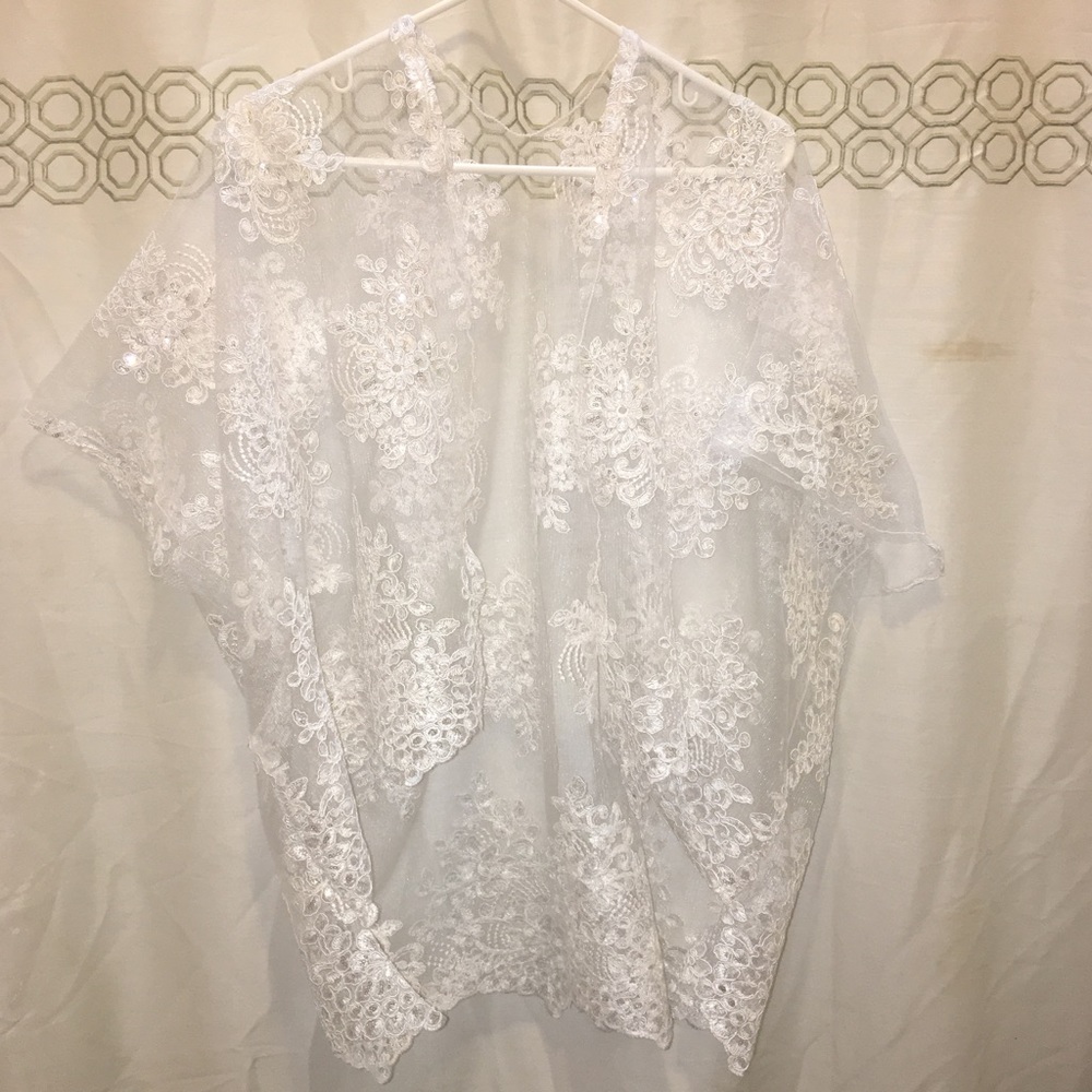 Embroidered Lace Kimono