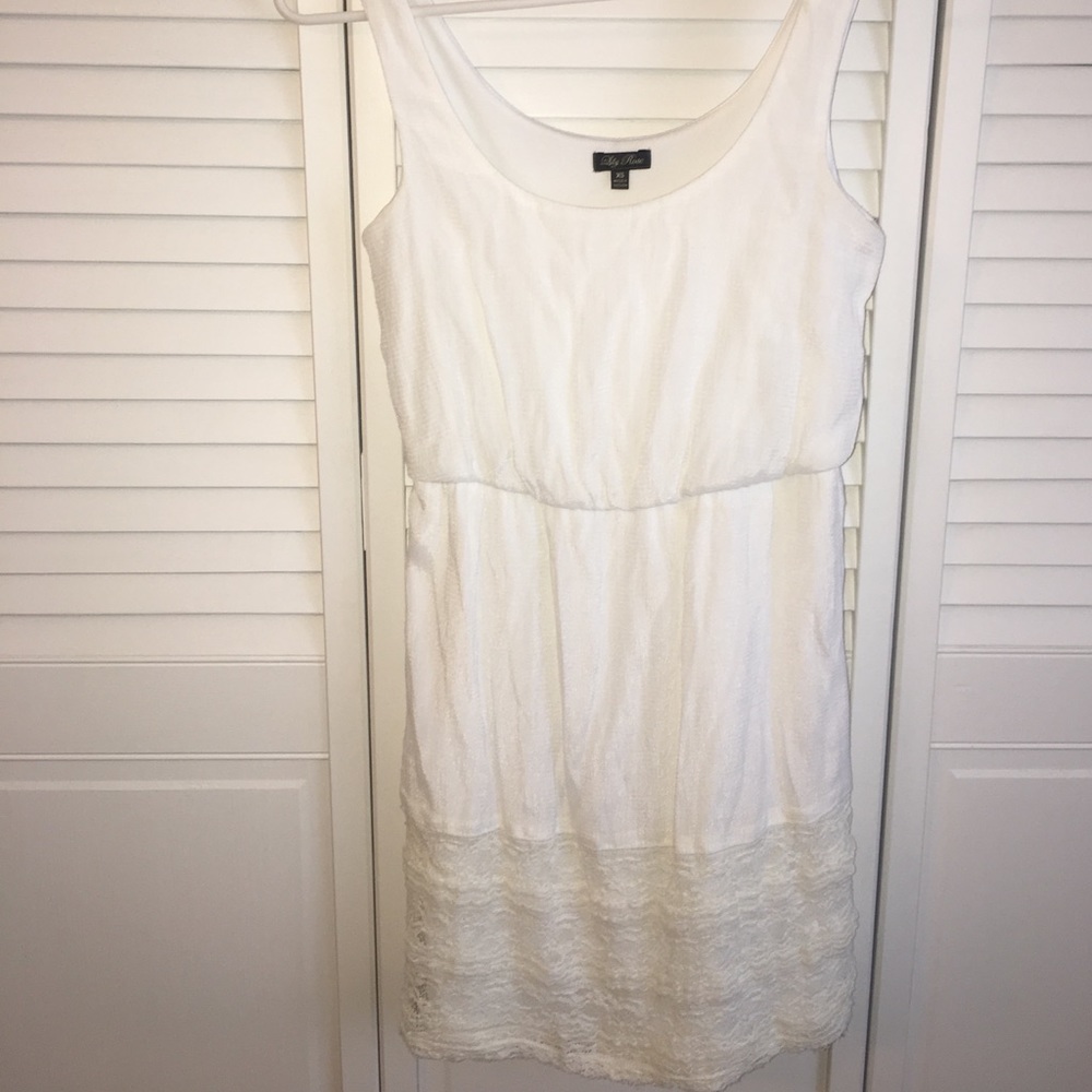 White casual dress.