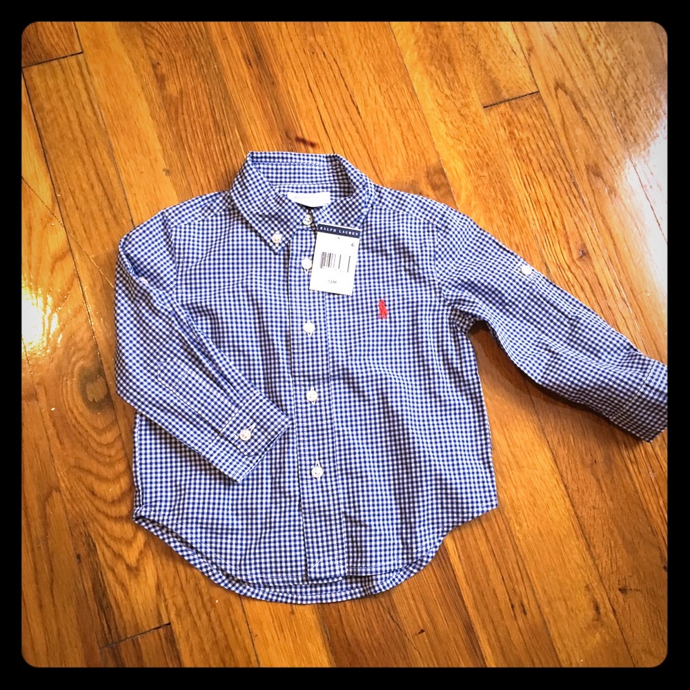 12 M Ralph Lauren Dressy Shirt