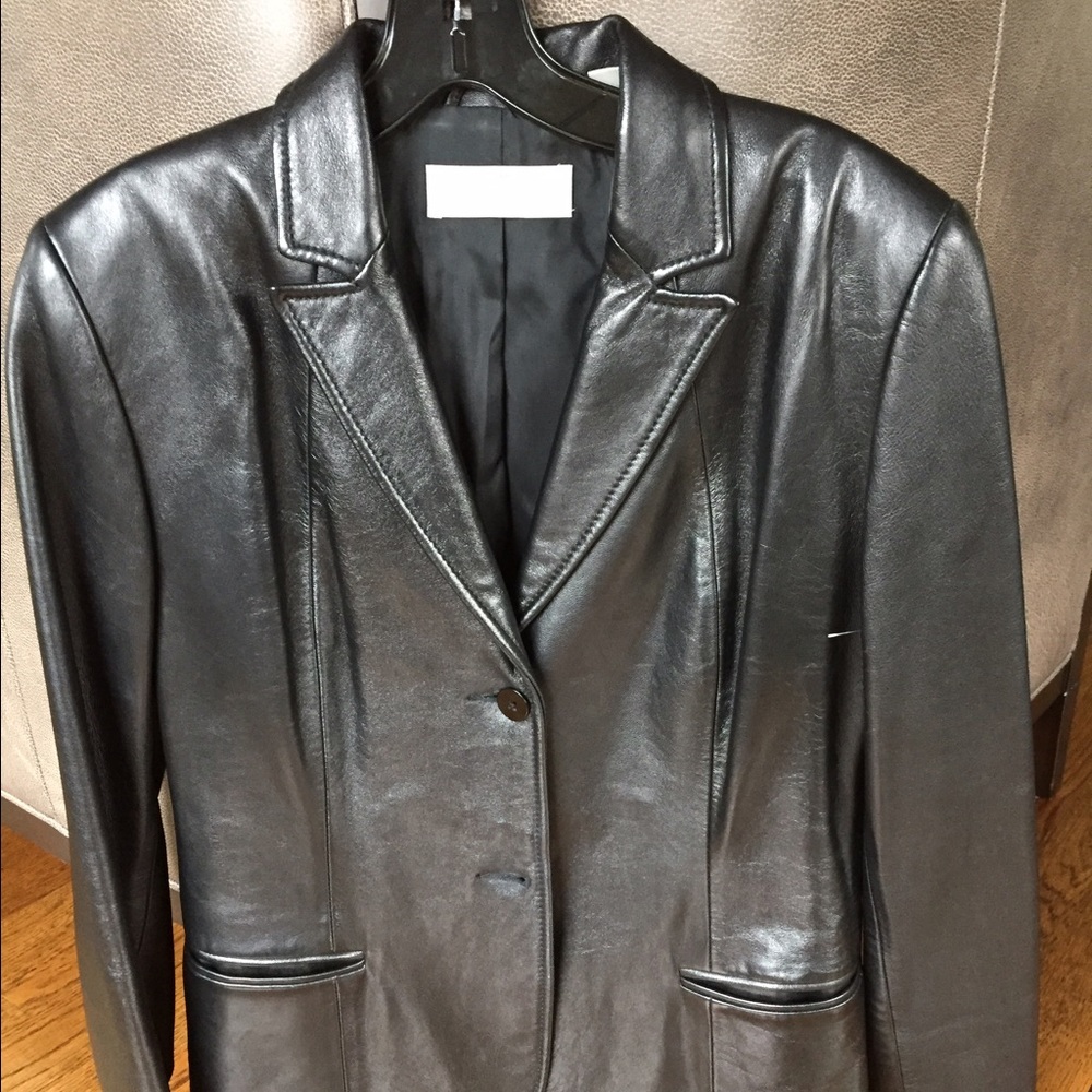 100% Leather DKNY Blazer
