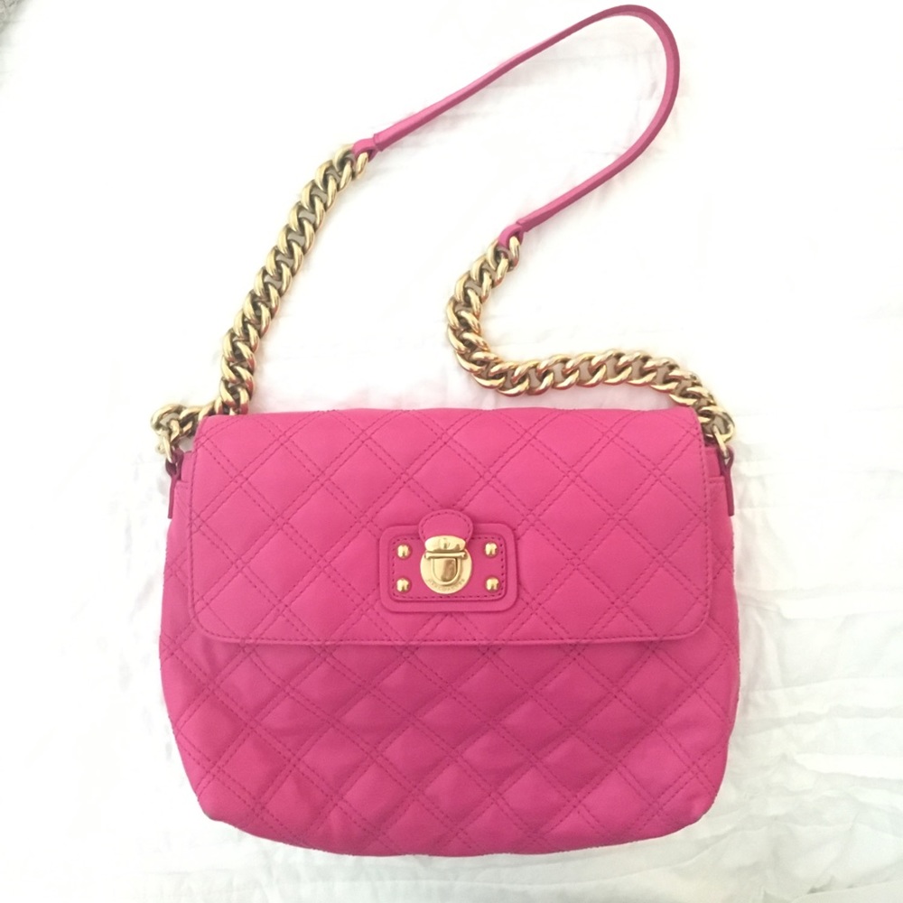 MARC JACOBS Pink Quilted Handbag
