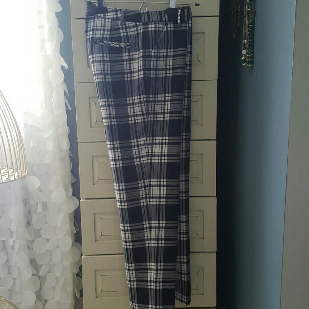 Tartan pants from Anthropologie.
