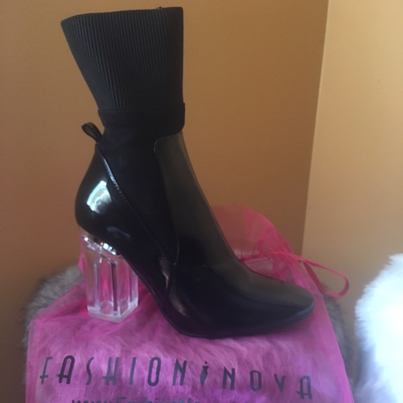 Fashion Nova Shoes - Black Fashion Nova Boots