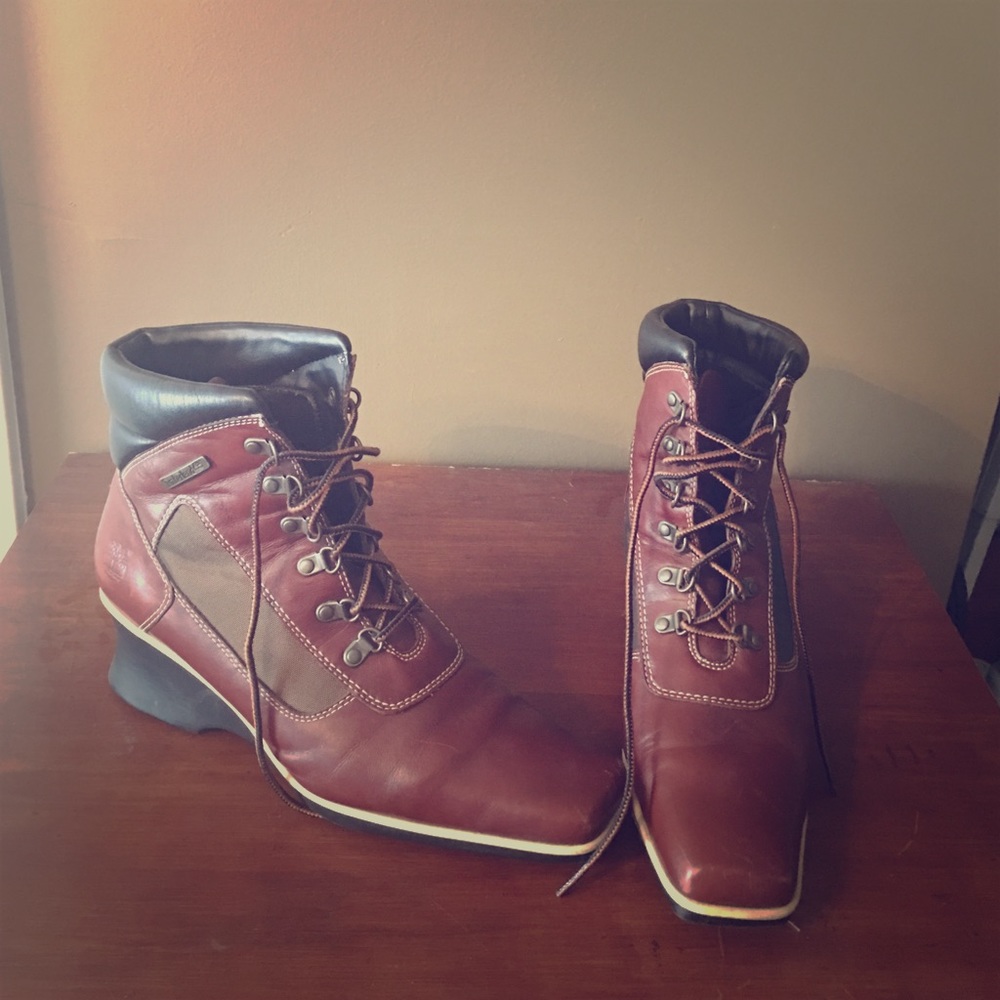 Timberland wedge boots for women