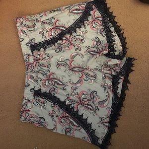 Brand New Never Worn Paisley Shorts