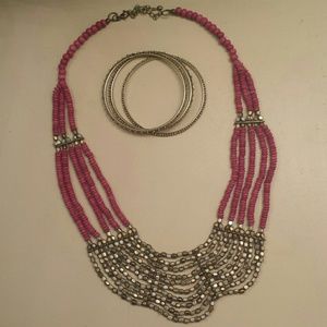 Statement Necklace and Bracelets