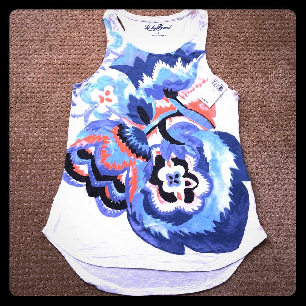 Lucky Brand floral tank top