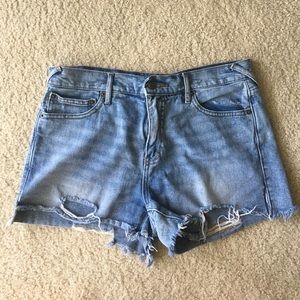 FREE PEOPLE high waisted jean shorts