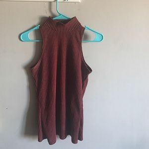 Maroon and Black Daytrip turtleneck