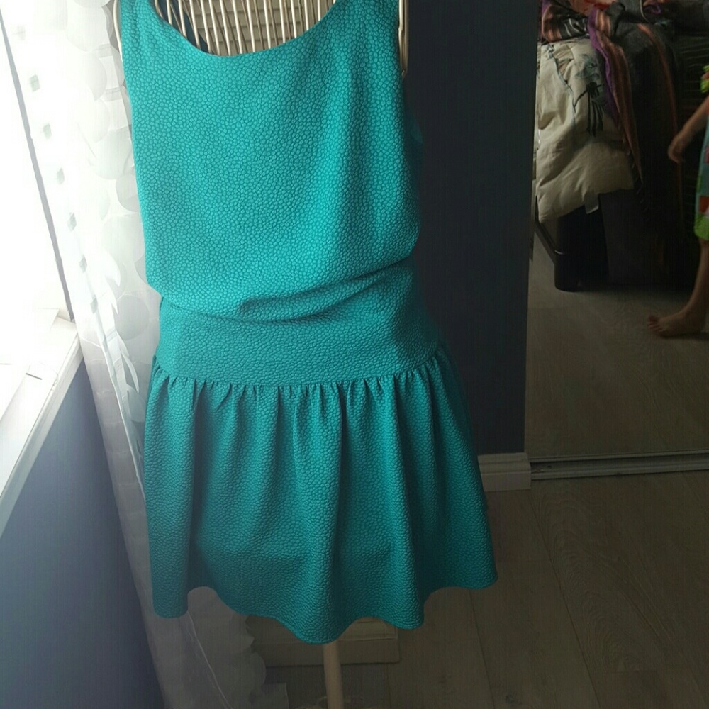 Turquoise anthropologie Maeve dress